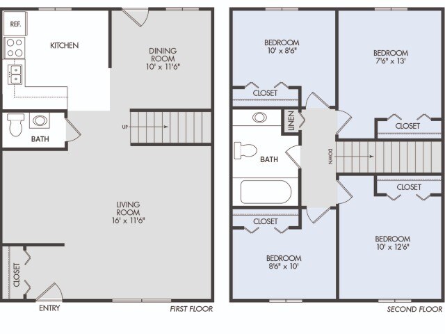 4 bed 1 bath - Midway Square Townhomes