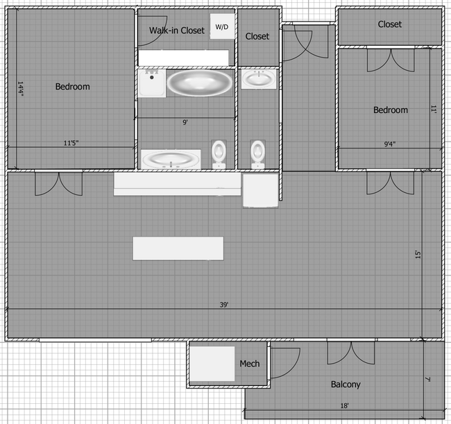 Floor Plan - 3104 W Lake St