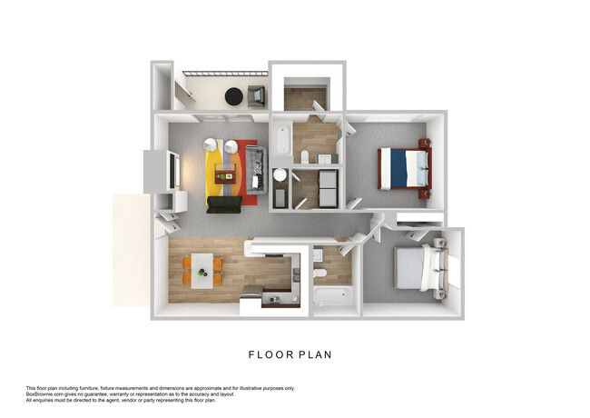 Floorplan - Chamberland Square Apartments