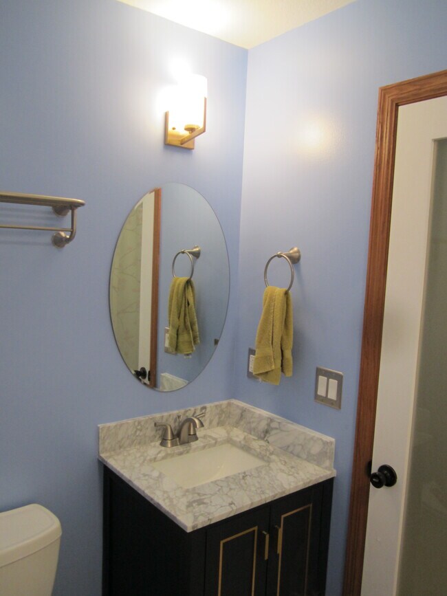 Upstairs bath vanity - 3622 Humboldt Ave N