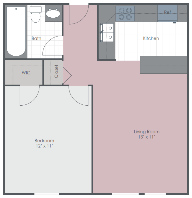 Floorplan - Olde Towne Apartments