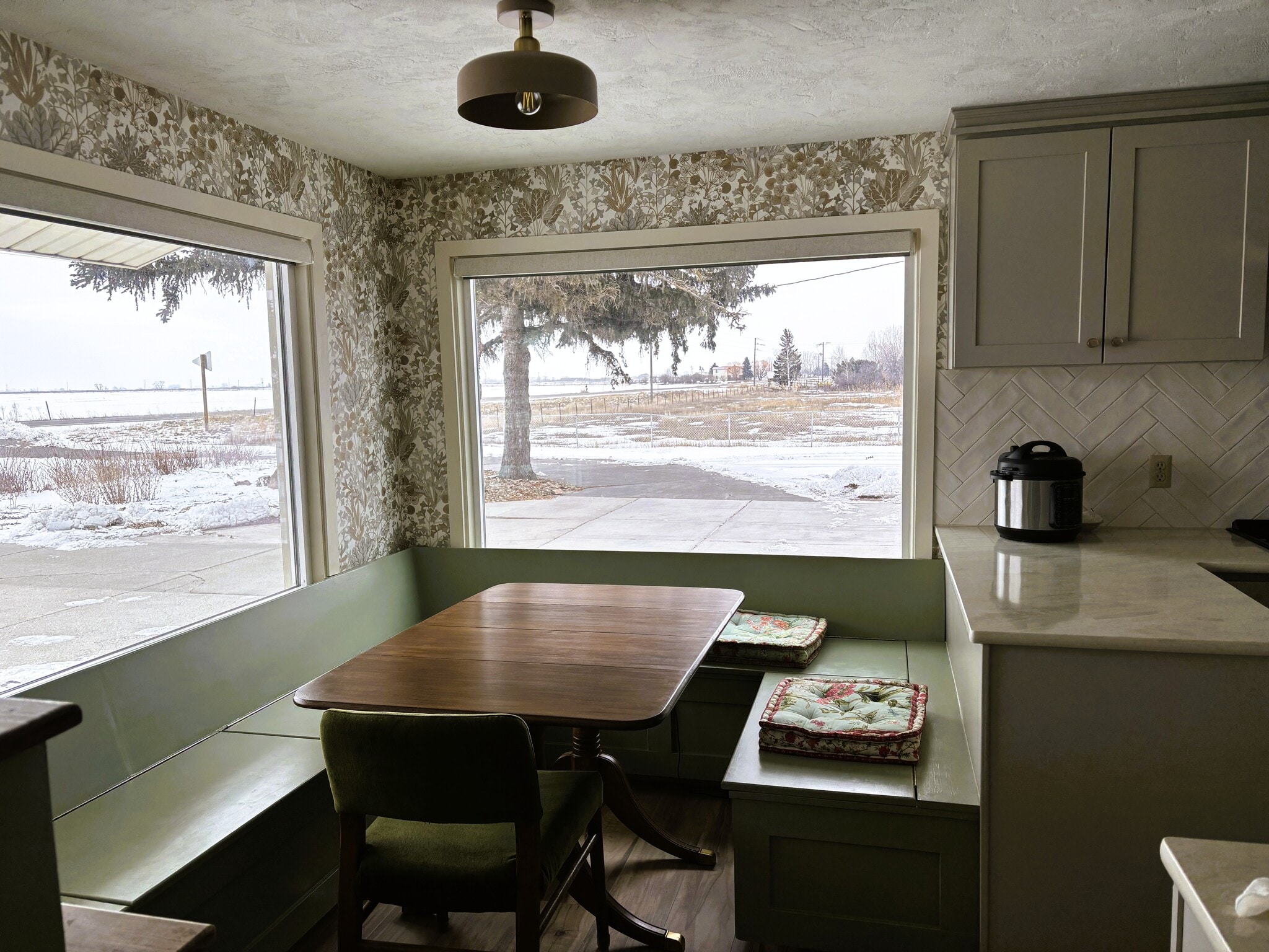 Large kitchen window, view of Tetons - 3133 E Highway 33