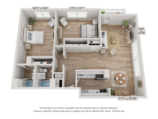 Floorplan - The Lafayette Apartments