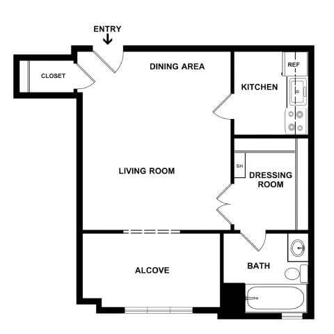 Floorplan - Empire Apartments