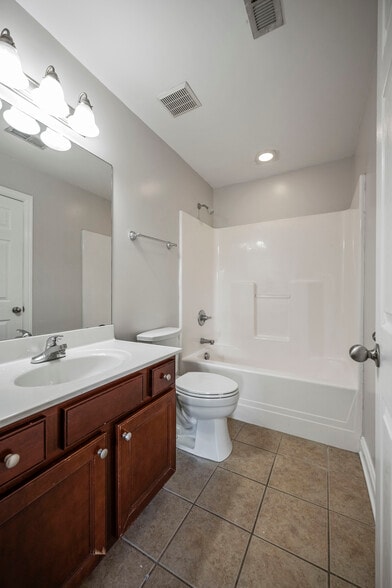 Second Floor Bathroom with large linen closet - 393 Hays Blvd