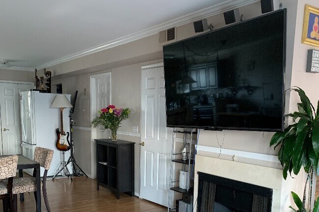 Fire place and wide screen smart TV - 4315 W 145th St