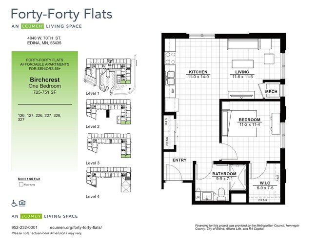 Floorplan - Forty Forty Flats