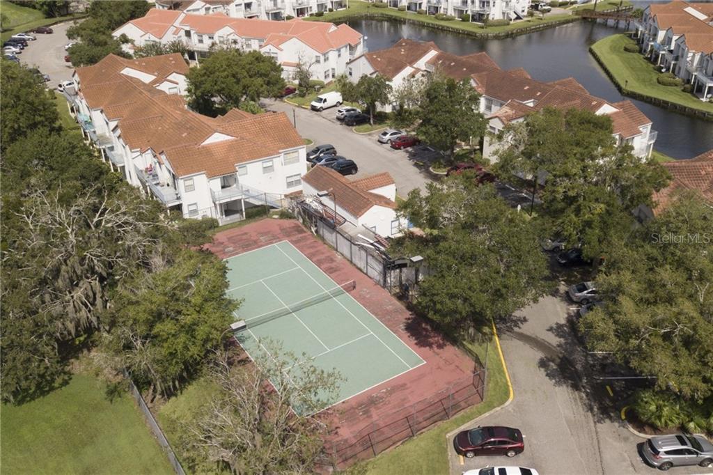 Aerial- Tennis court - 2556 Woodgate Blvd