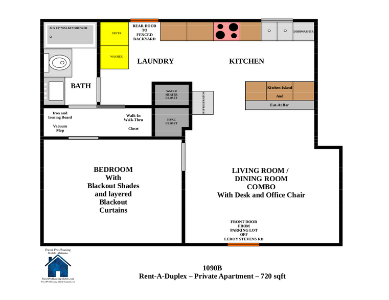 1090B Floorplan - 1090 Leroy Stevens Rd