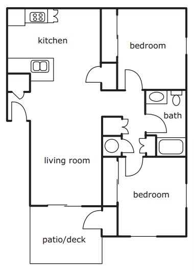 2BR/1BA - Boulder Creek Apartments
