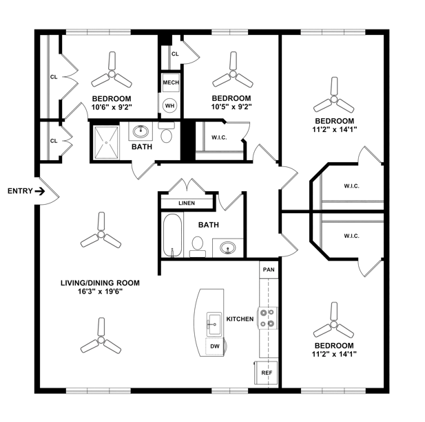 Floorplan - Midtown at Coppin Heights