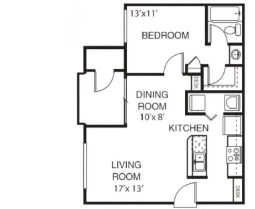 Floorplan - Garden Grove Apartment Homes