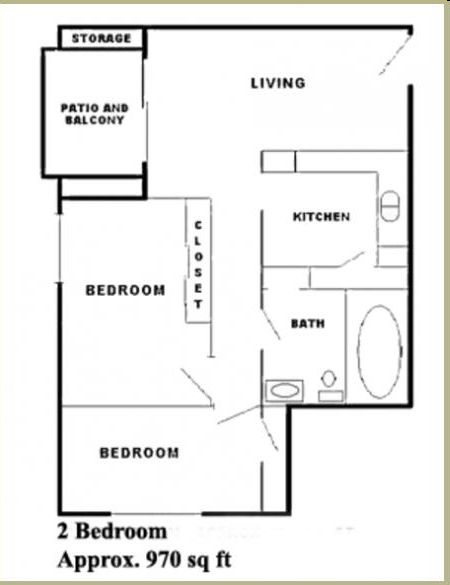 2BR/1BA - Park Doral