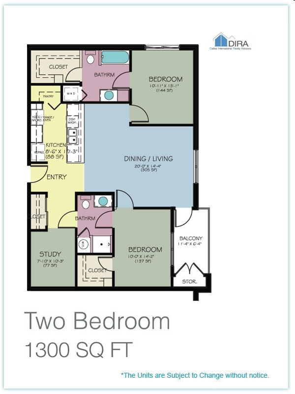 2BR/2BA - Trinity Mills Condominium