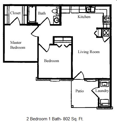 2BR/1BA - Residences at West Memphis