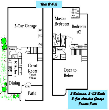 Floorplan - Charleston Court Townhomes