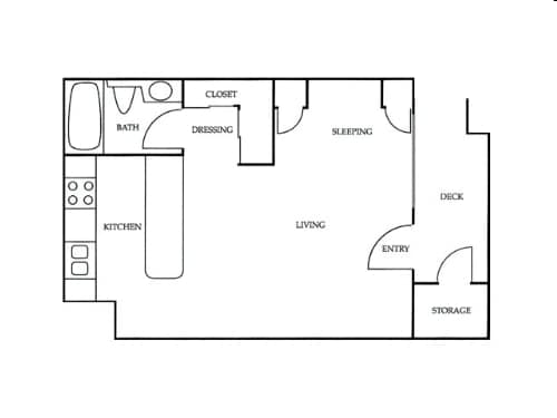 Studio - Canoga Plaza Apartments