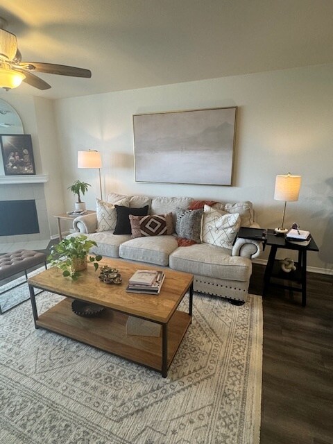 Staged Living Room - 169 Henry M Chandler Dr