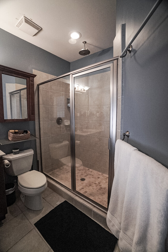 Upstairs bathroom with rainhead shower - 791 Wylie St SE