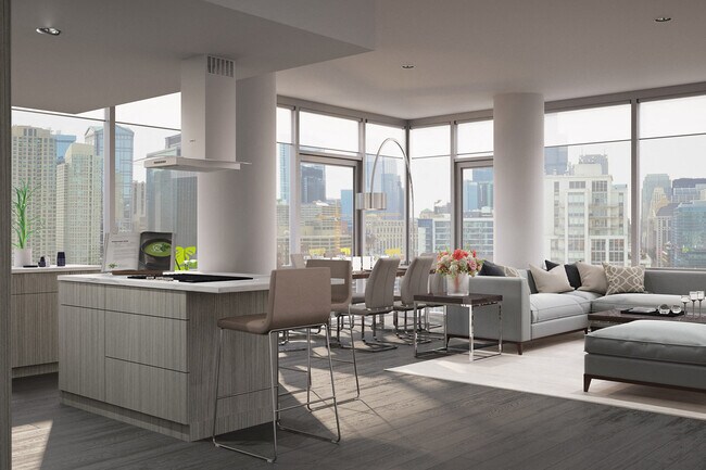 Open-concept floor plans inspire design flexibility - 640 North Wells