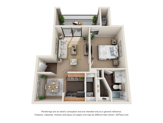 Floorplan - Waters Edge Apartment Homes