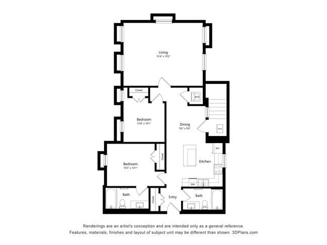 Floorplan - Upper Post Flats