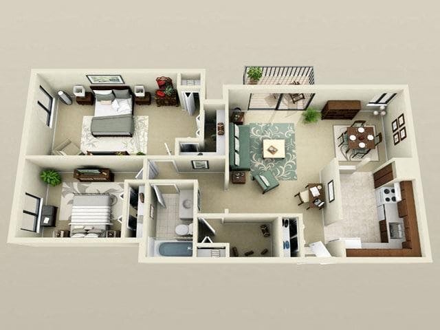 Floorplan - Maple Place Apartments