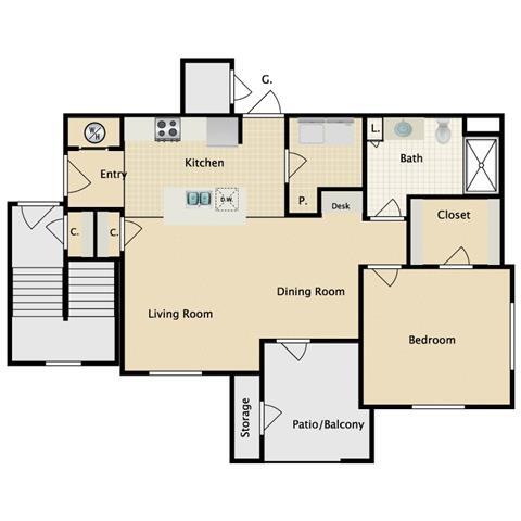 Floorplan - Sorrento at Deer Creek Apartment Homes