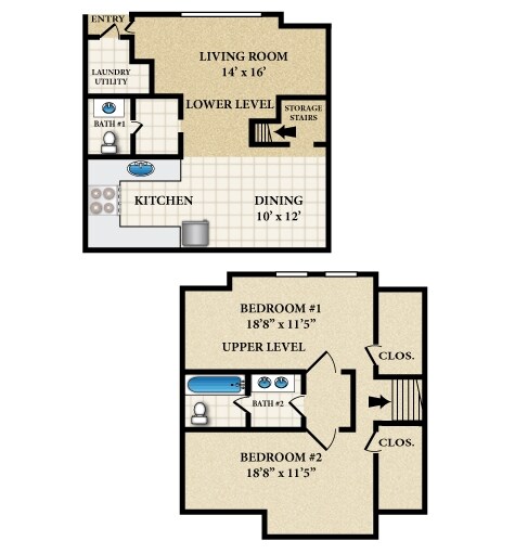 Townhome - Vandenburgh Place Apartments