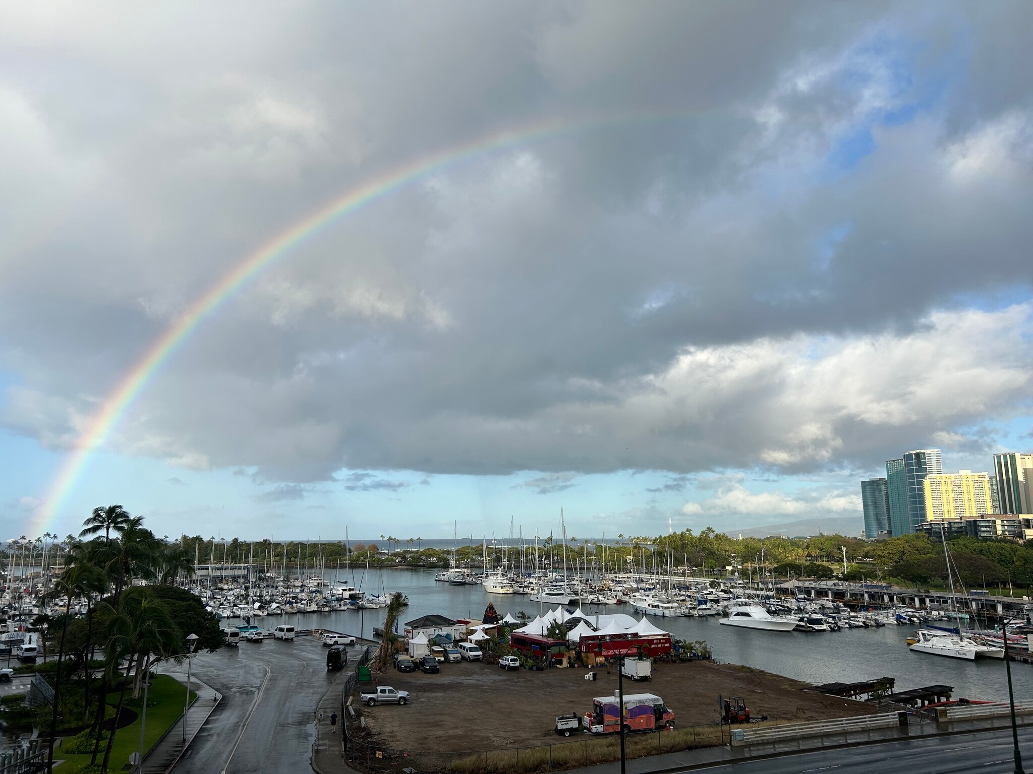 View from Lanai - 1676 Ala Moana Blvd