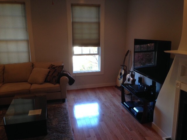 Living rm with Hardwood Flooring - 715 S Bond St