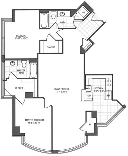 Floorplan - The Prime at Arlington Courthouse