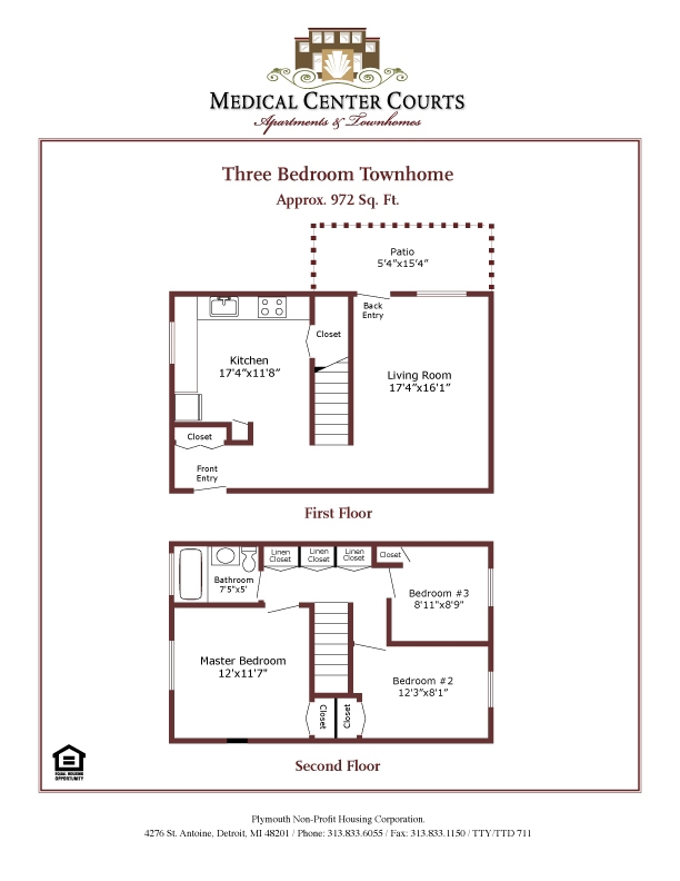 3BR/1BA - Medical Center Courts