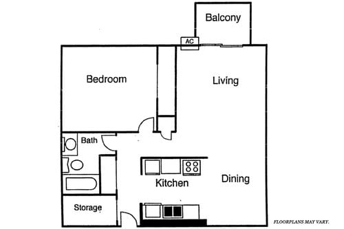 1 Bedroom/ 1 Bath - Southview Apartments