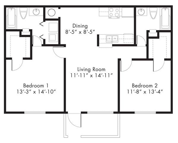 Floorplan - Aviare Place Apartments