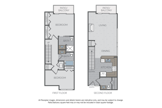 2 Bed 2.5 Bath Townhome - Domaine