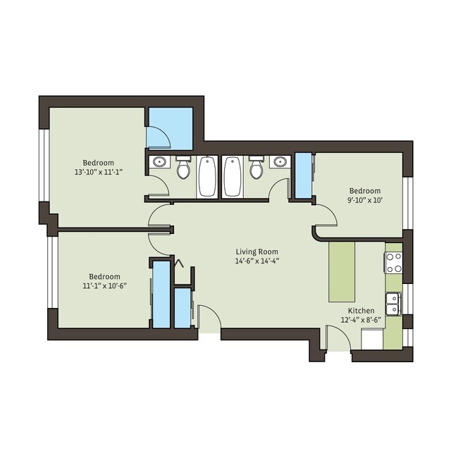 Floorplan - 5326-5336 S Greenwood Ave