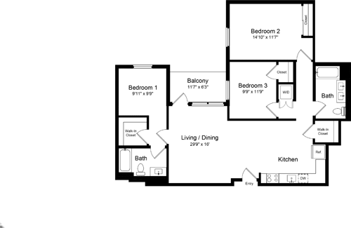 Floorplan - One Henry Adams