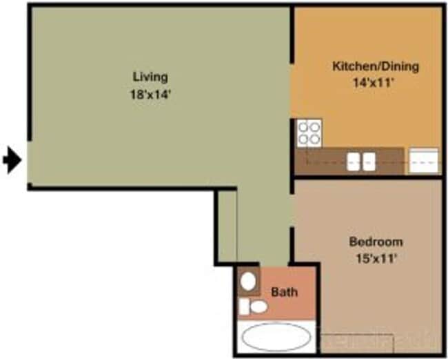 Building Photo - 1-Bedroom, 1-Bath