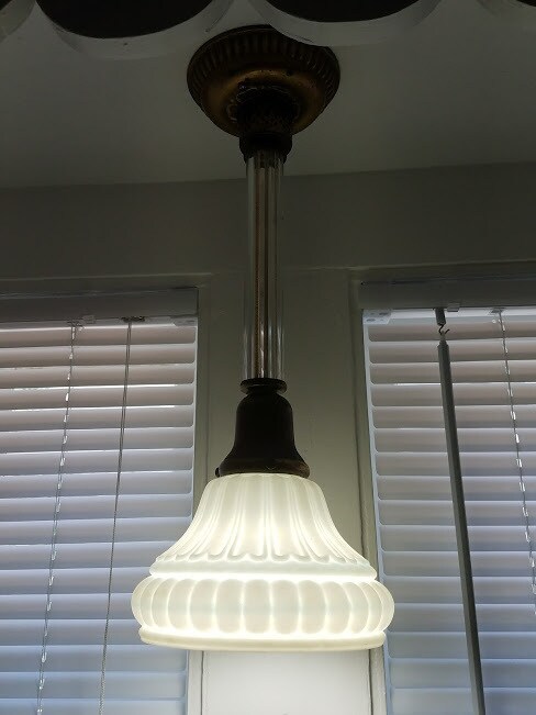 vintage lighting in kitchen - 1801 E 12th St
