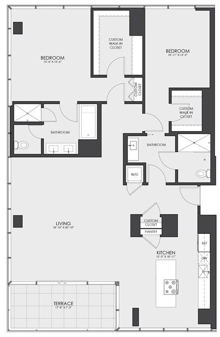 Floorplan - Hubbard 221