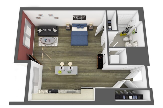 Floorplan - Studio 3807