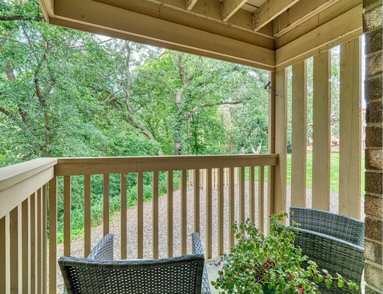 Condo Deck - Facing Woods & River - 9400 Old Cedar Ave S