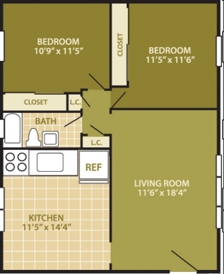 2BR/1BA - Matawan Station Apartments