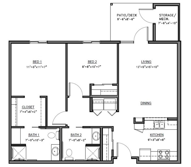 Floorplan - Meadow Lands Senior Apartments 62+