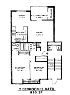 2BR/2BA - Northwood Apartments
