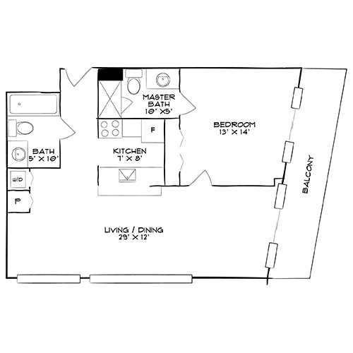 Floorplan - Bay Parc Apartment Homes