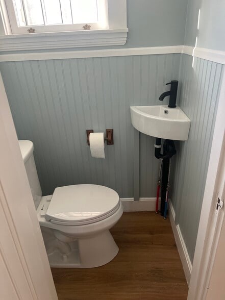 New 1/2 bath on first floor - 411 NE Main St