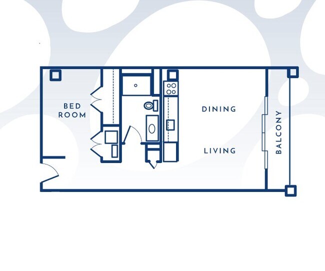730 sf - The Meridia Apartments