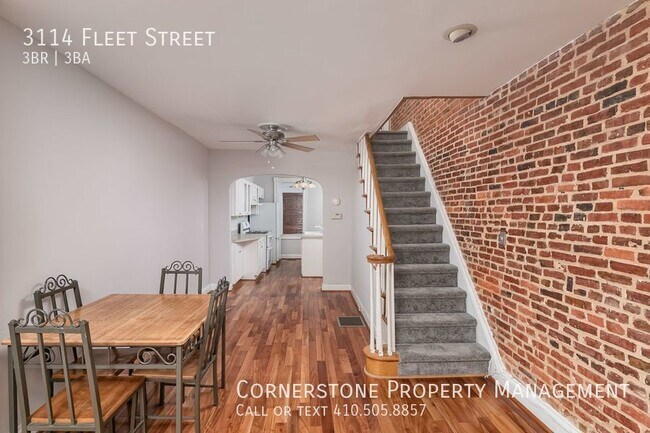 Building Photo - 3 bed, 3 bath I $2500| 3114 Fleet St. Balt...